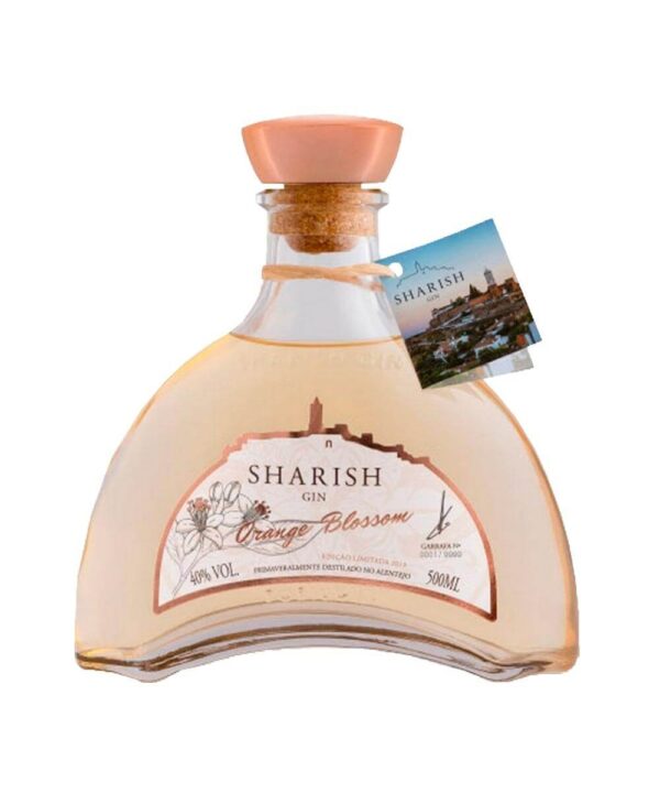 Steklenica Sharish Orange Blossom, gina s cvetom pomarančevca, ki ga največkrat najdemo v parfumih