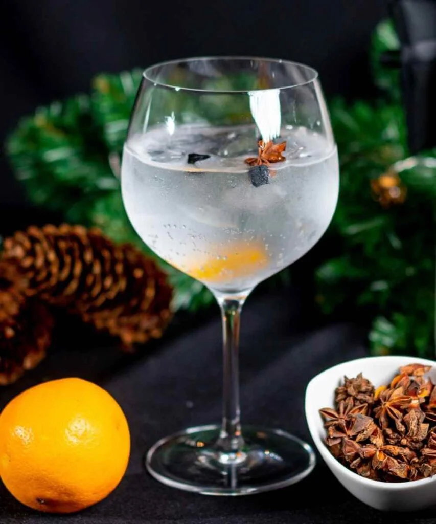 Gin tonik s Karbunom Navy Strength.